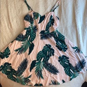 Light Pink Palm Leaf Dress